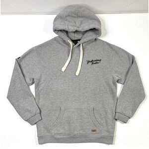 Superdry Hoodie Mens Small Professional Rookie Screw Loose Gray Pullover